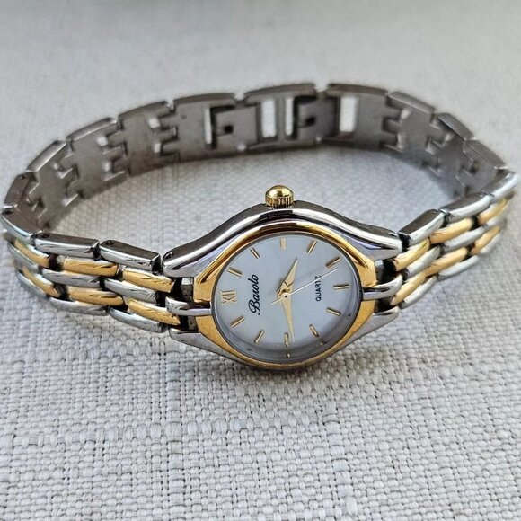 Balono Ladies Wristwatch Dual Tone Gold/Silver Tone Quartz Wrist Watch Analog - Picture 1 of 12
